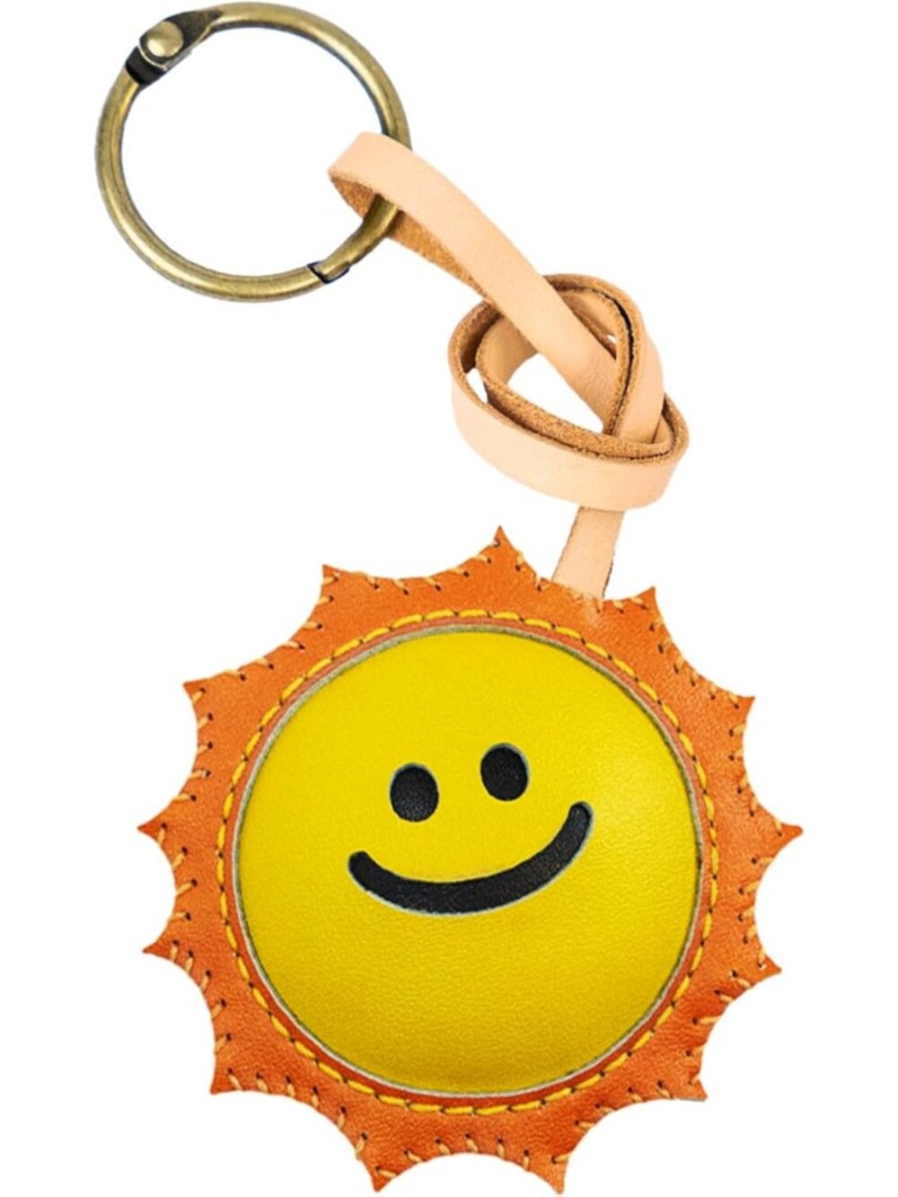 Unique Natural Leather Bag Charm | Stylish Purse Keychain for Backpacks